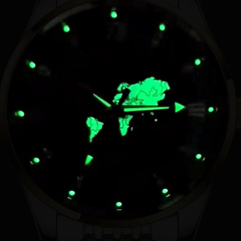 Brand BINBOND B0117 2023 Men Quartz Watches Date Calendar Luminous Wristwatch Fashion Men Casual Stainless Steel WaterproofClock