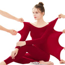 Winter 37 ° C Constant Temperature Warm Underwear Set Autumn Clothing Long John Women's Traceless Underlay Set
