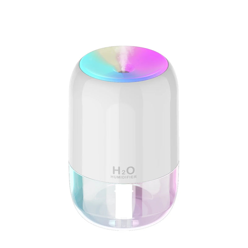 Mini Nightlight Colorful Atmosphere Aromatherapy Machine USB Humidifier Bedroom Humidifier 300ml Air Purifier