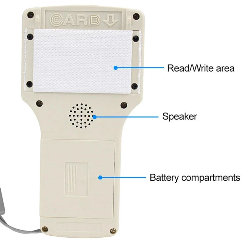 English Version 10 Frequency RFID Reader Writer Copier LCD Screen Duplicator With USB Cable For IC/ID 125KHz 13.56MHz Card