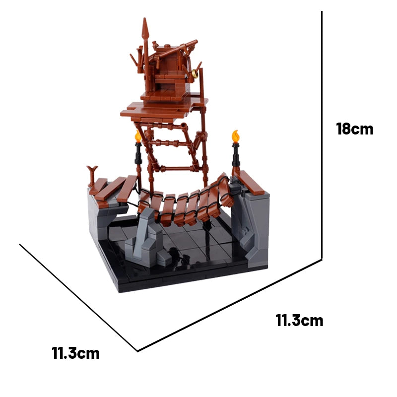 MOC City Series Building Blocks Figure Furniture House Kitchen Medieval Accessories DIY Bricks Set Christmas Toys for Kid Gifts