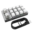 Macro Keyboard 12 Key 2 Knob Custom Programming Mechanical Keyboard Hot swap Custom Keypad One-handed Mini Gaming Keyboard