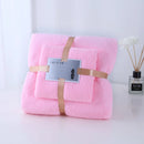 Towel Bath Towel Sub Set Warp Knit Coral Velvet Cut Edge Absorbent Event Gift Towel Set New Absorbent Towel Bath Towel Set