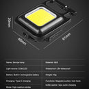 COB Taschenlampe Mini tragbare Schlüsselanhängerlampe 4 Beleuchtungsmodi EDC Fackel Outdoor wasserdichte Notfall Camping Angeln Arbeitsleuchten