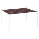 Outsunny retractable pergola cover 3,5x2,6 m 10 drain holes