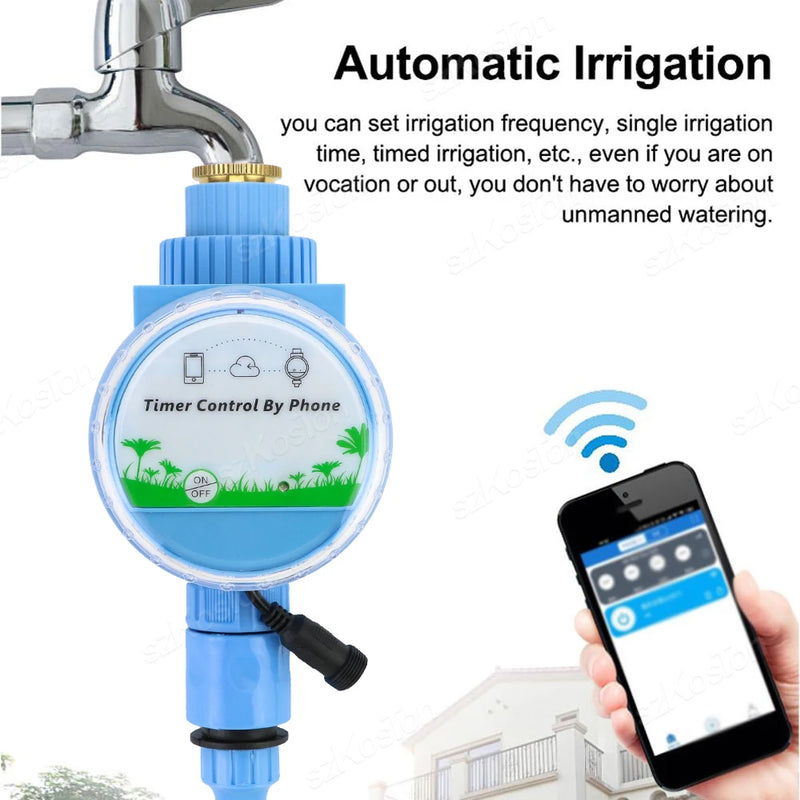 Tuya Smart Home Garden Automatic Watering Sprinkler Irrigation System Smart Faucet Water Valve Controller for Alexa Google