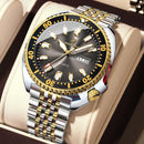 POEDAGAR Luxury Brand Men Clock Date Week Fashion Quartz Male Wristwatch Luminous Waterproof Stainless Steel Men's Watches Reloj