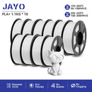 JAYO PLA PLUS Transparente 3D Printer Filament 1.75mm 1.1KG/Rolls 3D Printing Materials for 100% No Bubble &FDM 3D Pen DIY Gift
