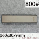 Widened diamond sharpening stone compatible with fixed-angle sharpener for kitchen knives and outdoor tools, portable sharpening