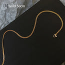 RHYSONG 45 50 60cm Base Necklace Stainless Steel Jewelry For Women Handmade O Lip Snake Chain Matching Collares Para Mujer 2021