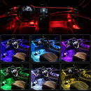 14-in-1 RGB Auto-Innenraum-Ambientelicht mit 8m Neon-LED-Lichtleisten App-Steuerung Dekorative Lichtatmosphäre Armaturenbrettlampen 12V