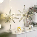 Christmas Star Tree Topper, LED Glowing Star Lamp, Sparkling Night Light,  Festive Xmas Tree Ornament, Home Decor for Christmas