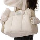 Winter Warm Portable Cat Carrier Bag Breathable Pet Backpack Large Capacity Shoulder Strap for Cats and Small Dogs