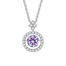 BIJOX STORY 1 CT Moissanite Pendant For Women Simulated Diamond Necklace S925 Sterling Silver Jewelry Girl Valentine's Day Gift