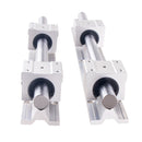 2PCS SBR12 SBR16 SBR20 20mm Linear Guide Rail 300-1500mm Fully Supported Linear Rail with SBR16UU Linear Bearing Block CNC Part