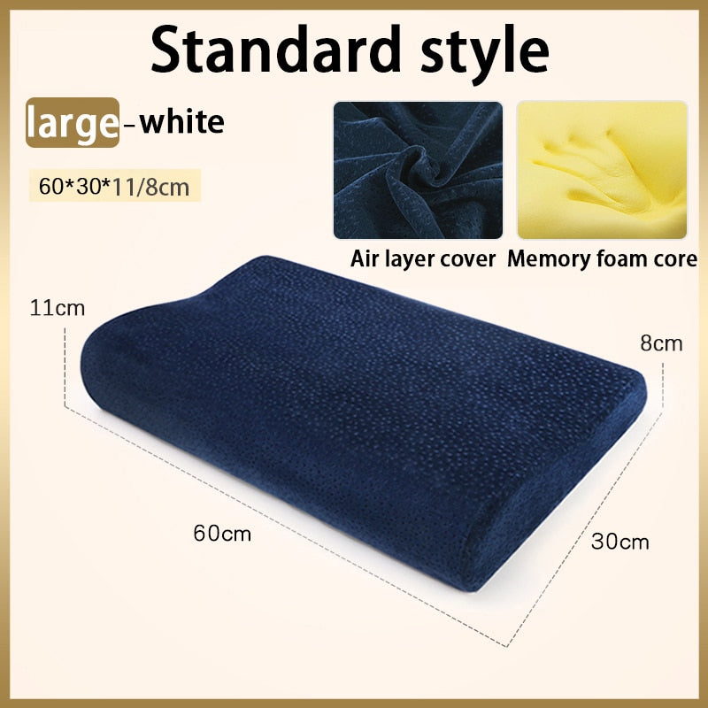 Memory Foam Neck Pillow Orthopedic Cervical Coccyx Massager Pillows For Sleeping Slow Rebound Health Care Pain Release Bedding