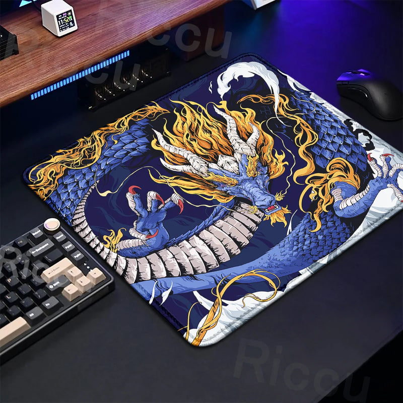 45X40cm Anime Mouse Pad Speed Control E-sport Dragon Gaming Laptops Small Size Keyboard Mat XS Rubber Portable Gamer Deskmat DIY