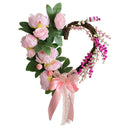 Heart Shaped Peony Wreath, 13.77in Spring Wreath, Artificial Flower Wreath for Valentine's Day, Anniversary, Photography