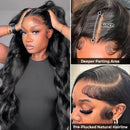 46 Inch 13x4 13x6 HD Lace Frontal Wig Body Wave Human Hair 360 Lace Front Wigs For Black Women 7x6 Glueless Closure Wigs On Sale