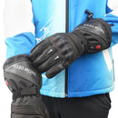 The Winter Sentinel | Genuine Leather Heated Motorcycle Gloves — Rechargeable, Waterproof