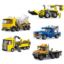 MOC City Engineering car Excavator crane Bulldozer building blocks toys DIY City Construction bricks assembled boy gift