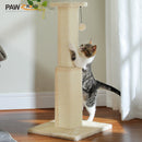 The Tall Timber | 81cm Natural Sisal Cat Scratching Post with Removable Toy