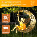 The Moonlight Garden | Solar Crackle-Glass Stake Lights