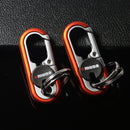 New  Keychain  Key Holder Keyring Men's Fashion Key Chain Gift Metal Key Ring Car Styling Auto Car Accessories（ Orange, Blue）
