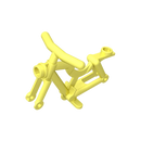 Gobricks 10PCS 4719 Bicycle Bricks Frame Solid or Hollow Stud Parts Compatible MOC Building Block Adult Kids Education DIY Model