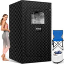 Sauna Box, Portable Steam Sauna, Portable Sauna for Home, Sauna Tent with 3L Steamer, 9 Levels, 2.6’ x 2.6’ x 5.9’