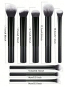 3pcs Makeup Brush Set, Including Angled Eyeliner Brush, Eyebrow Brush, And Ultra-Fine Eyeshadow Brush, Makeup Brush Set, Makeup Brush Kit, Makeup Brush Set, Full Makeup Brushes, Makeup Brush Set, Complete Makeup Tools, Makeup
