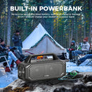 W-KING BT261-2 Portable Bluetooth 80W Wireless Speaker, IPX6 Waterproof Loud with Bass Boost, Stereo Pairing, Reverse Charging