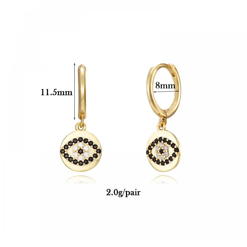 CRMYA Gold-color Dangle Stud Earrings For Women Boho Style Cubic Zirconia Waterproof Women Earrings 2023 Jewelry Wholesale