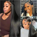 Bone Straight 13x6 HD Lace Frontal Human Hair Wig 5x5 Brazilian Glueless Ready To Wear Pre Cut Lace Closure Wigs for Black Women