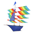 3D Huge Rainbow Sailboat Flying Kite Outdoor Sports Children Kids Game Activity