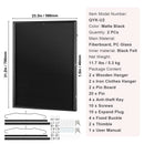 SucceBuy Jersey Display / Sports Card Display Frame Case, Large Lockable Sport Shadow Box, 98% UV Protection PC Glass & Hangers