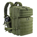 LHI 45L Tactical Backpack for Men and Women Large Athlete Gym Bag Outdoor Sports Hiking Survival Rucksack with Bottle Holder