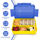 1300 Ml Lunch Box With Compartments Children Leak-Proof Bento Box Nursery And School Sealed Fruit Box Microwave Heating