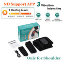Shoulder Heating Pad With Massage 6 Adjustable Temperature HF Vibration Relax Muscle Brace Wireless Control for IOS/Android