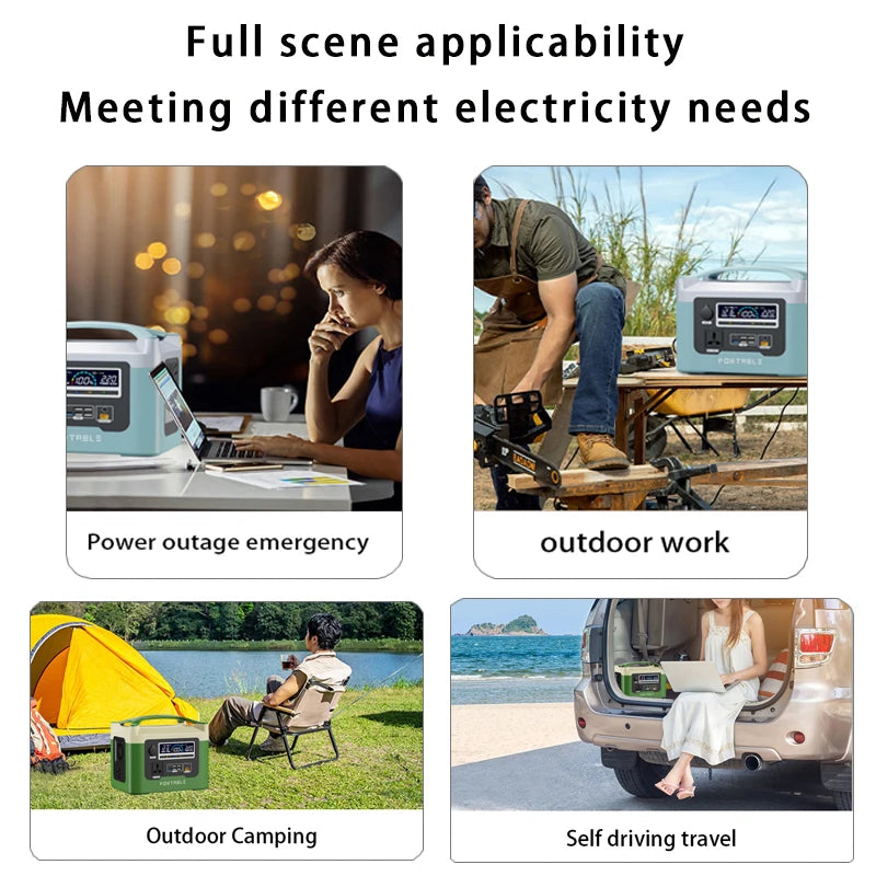 1500W portable power station camping power station energy generator emergency power supplyfor Outdoor Blackout 배터리 캠핑 Camping