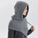 The Arctic Mantle | Hand-Knitted Winter Balaclava with Merino-Blend Insulation