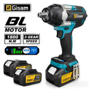 1800N.M Torque Brushless Electric Impact Wrench 1/2 inch Lithium-Ion Battery Cordless Wrench Tools For Makita 18V Battery Pins