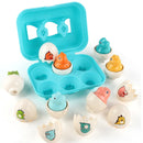 Easter Eggs Toddler Sensory Matching Eggs Toys Montessori Educational Learning Birthday Gifts for 1-3 Years Old Boys Girls