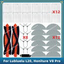 Compatible For Lubluelu L20 / Honiture V8 Pro / Conga 7490 Ultimate X-Treme Genesis Parts Accessories Main Side Brush Filter Mop