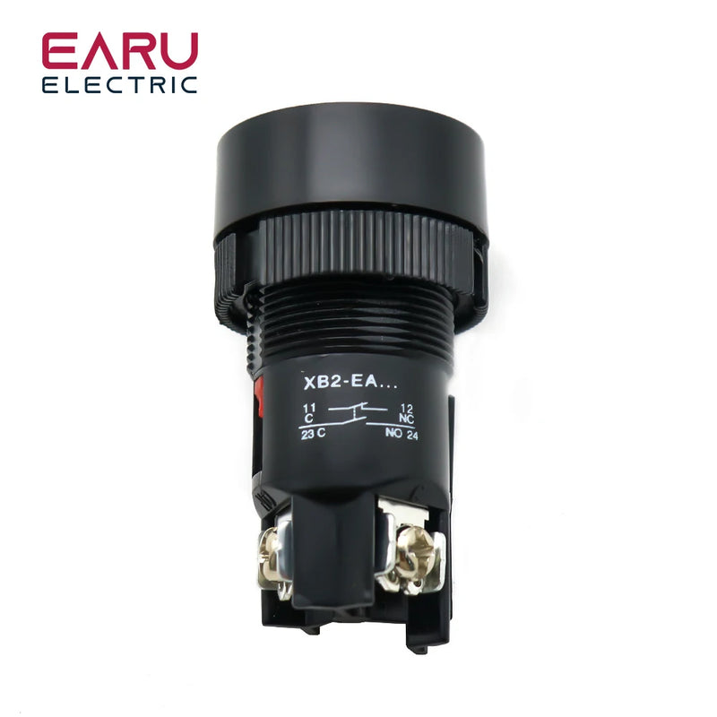22mm Momentary Self-rest Slef-return Push Button Switch Red Green Blue Yellow Black White NO + NC XB2-EA142 XB2-EA145 XB2-EA155