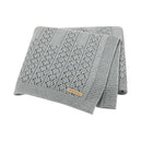 Baby Blankets Knitted Cotton Solid Color Newborn Bebes Sleeping Bed Stroller Blanket Covers Soft Infantil Swaddle Wrap Multi-use
