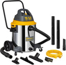 Contractor Wet/Dry Vac, 16 Gal Stainless Steel 6.5 2-Stage Quiet Motor, Stainless (Wd-16 C416Ssh)