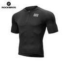 ROCKBROS Men Cycling Jersey Summer Breathable MTB Road Bicycle T-shirts Quick Dry Sports Run Short Sleeve T-shirt Bike Tops