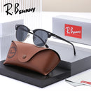 RBsunny Classic Polarized Sunglasses Men Women Retro Half Frame UV400 Glasses Male Popular Anti-glare Travel Driving Eyewear