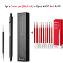 Cute Kaco MIDOT Gel Ink Pen Metal Signature Pens 0.5mm Fine Point 800Meter Smooth Writing Quick Dry Office School Stationary